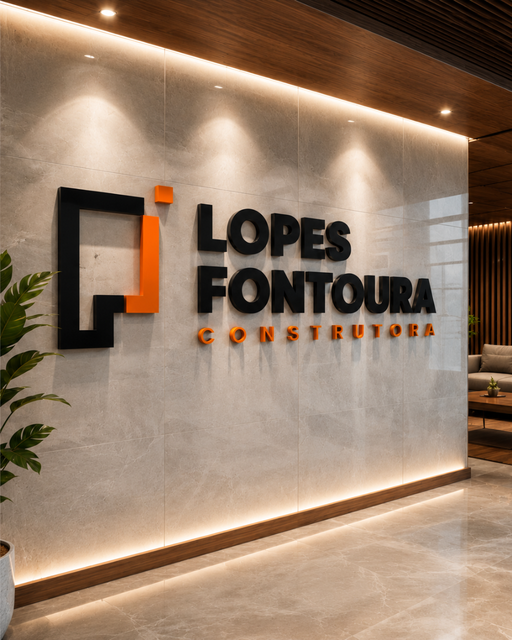 Recepção da Lopes Fontoura Construtora